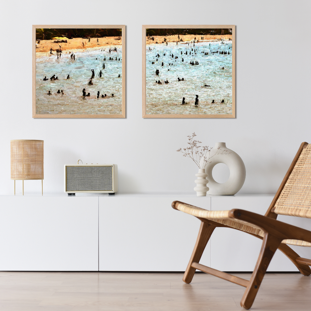 Siluetas Caribeñas No.2 | Canvas 15" x 15".