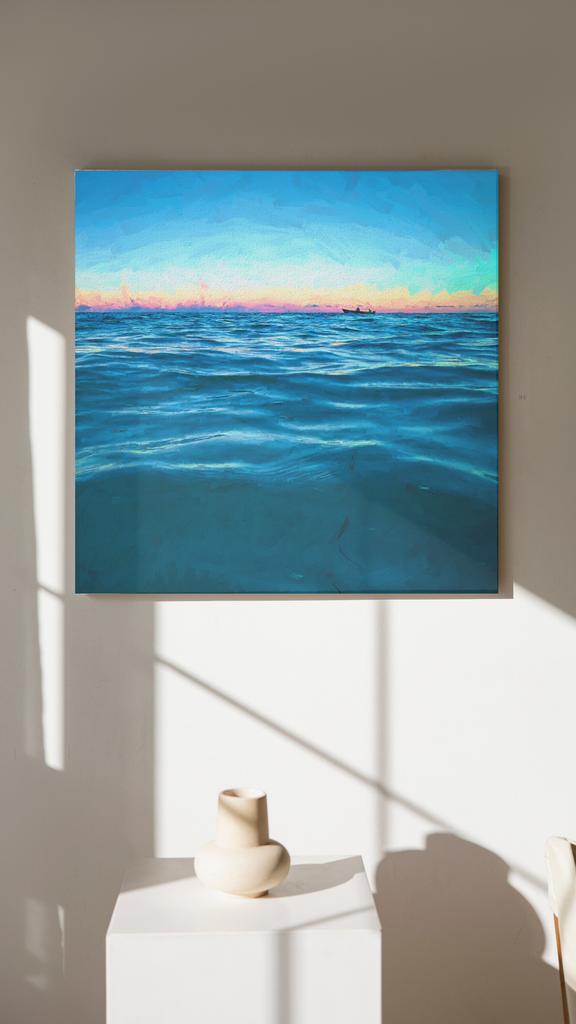 Pescadores | Canvas–30" x 30".