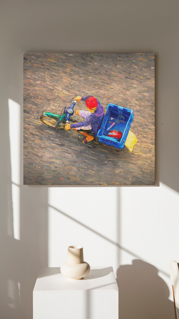 El Delivery | Canvas–30" x 30".