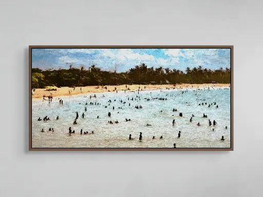 Siluetas Caribeñas | Canvas – 48" x 24"